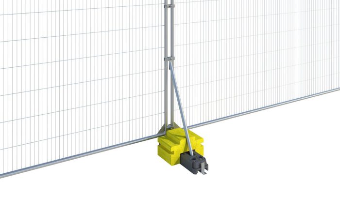 Fence Stabiliser 50kg Ballast Block - Grey Visual